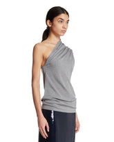 Gray One-Shoulder Top | PDP | Antonia