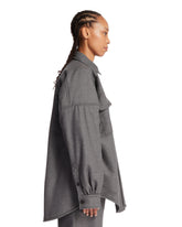 Overshirt In Lana Grigia | PDP | Antonia