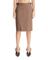 Beige Wool Skirt | PDP | Antonia