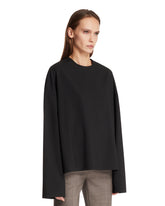 Black Wool Oversized Sweater | PDP | Antonia