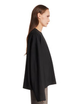 Black Wool Oversized Sweater | PDP | Antonia