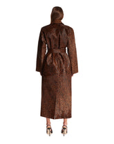 Leopard Calf Hair Long Coat | PDP | Antonia