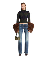 Green Argyle Cardigan | PDP | Antonia