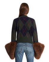 Green Argyle Cardigan | PDP | Antonia