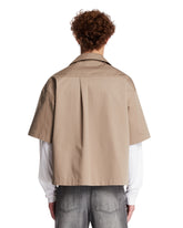 Camicia A Pannelli Beige | PDP | Antonia