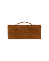 Brown Suede Andiamo Clutch | PDP | Antonia