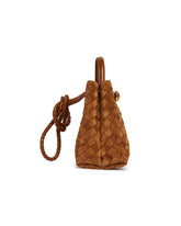 Brown Suede Small Andiamo Bag | PDP | Antonia