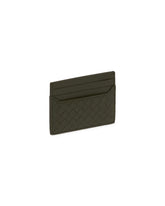 Green Intrecciato Leather Card Holder | PDP | Antonia