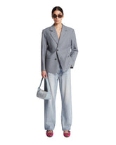 Giacca In Mohair E Lana Blu | PDP | Antonia