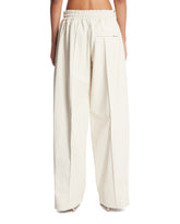 Pantaloni Ampi In Pelle Bianchi | PDP | Antonia