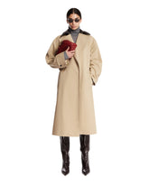 Beige Cotton Trench Coat | PDP | Antonia