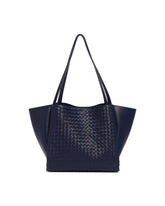 Blue Leather Corso Bag | PDP | Antonia