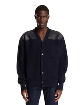 Blue Wool and Cashmere Cardigan | PDP | Antonia