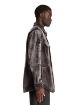 Gray Shearling Overshirt | PDP | Antonia