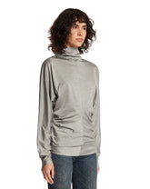 Kimono Top In Seta Grigio | PDP | Antonia