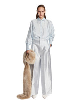 Light Blue Silk Crepe Long Shirt | All | Antonia