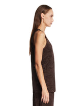 Brown Crinkled Satin Top | PDP | Antonia