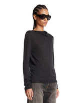 Gray Wool Top | PDP | Antonia
