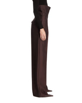 Purple Wool and Silk Trousers | PDP | Antonia