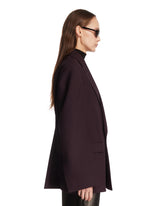 Purple Wool Canvas Tailored Jacket | PDP | Antonia