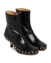 Black Junie Leather Ankle Boots | All | Antonia