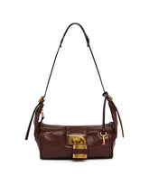 Brown Paddington Leather Shoulder Bag | PDP | Antonia