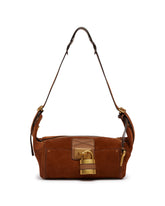 Brown Suede Paddington Shoulder Bag | PDP | Antonia