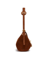 Brown Suede Paddington Shoulder Bag | PDP | Antonia