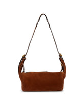 Brown Suede Paddington Shoulder Bag | PDP | Antonia
