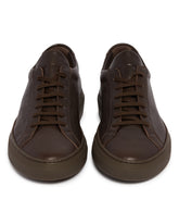 Brown Leather Achille Sneakers | PDP | Antonia