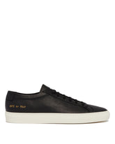 Black Leather Achille Sneakers | PDP | Antonia