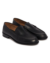 Black Leather Loafers | PDP | Antonia