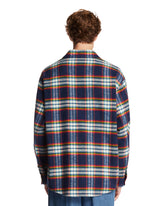 Blue Check Wool Shirt | PDP | Antonia