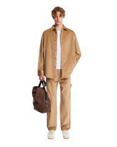Beige Ribbed Cotton Shirt | PDP | Antonia