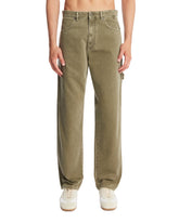 Green Cotton Denim Carpenter Jeans | PDP | Antonia