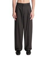 Gray Viscose Trousers | PDP | Antonia