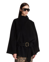 Black Wool Alba Coat | PDP | Antonia