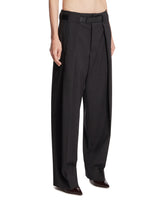 Pantaloni Ronda In Lana Neri | PDP | Antonia