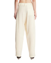 White Wool Phebe Trousers | PDP | Antonia