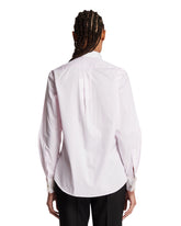 Pink Plisse Plastron Shirt | PDP | Antonia