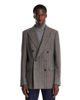 Blazer Doppiopetto In Lana Grigio | PDP | Antonia