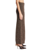 Brown Charis Long Skirt with Slit | PDP | Antonia