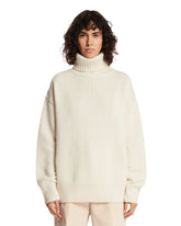 Maglione A Collo Alto In Cashmere Bianco | PDP | Antonia