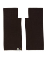 Brown Cashmere Fingerless Gloves | PDP | Antonia