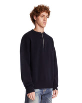 Maglione Girocollo Con Zip Blu | PDP | Antonia