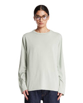Green Cotton and Cashmere T-Shirt | PDP | Antonia