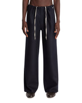 Blue Wool and Cashmere Trousers | PDP | Antonia