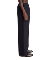 Blue Wool and Cashmere Trousers | PDP | Antonia