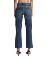 Frame x Alexandra Leclerc Blue Cigarette Jeans | PDP | Antonia