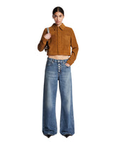 Frame x Alexandra Leclerc The Loose Exposed Buttons Jeans Blu | PDP | Antonia